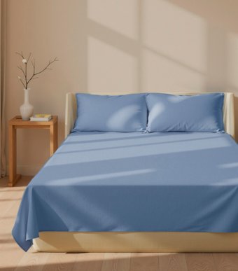 Постельное белье Sima-Land Modal 10518582 (синий)