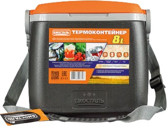 Термобокс BIOSTAL CB-8G-P 8л (черный/оранжевый)
