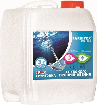 Акриловая грунтовка Farbitex Profi Глубокого проникновения 10 кг