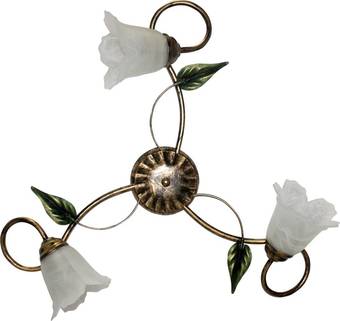 Припотолочная люстра Элетех Флорин 131 НПБ 01-3х60-168 Е14 1005404182 (черный/золото)