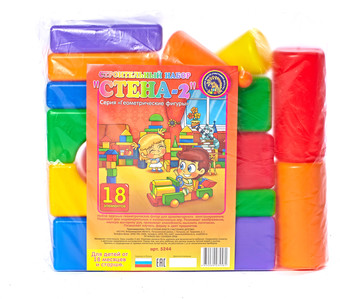Кубики Строим вместе счастливое детство Строительный набор Стена-2 5244