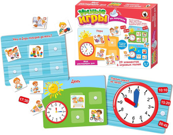 Развивающая игра Русский стиль Умные игры на липучках. Мой распорядок дня 04311