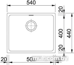 Кухонная мойка Franke KBG 110-50 (белый)