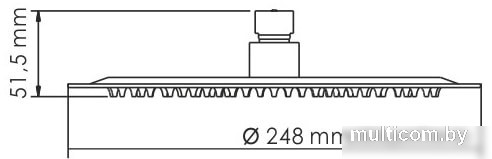 Верхний душ Wasserkraft A121