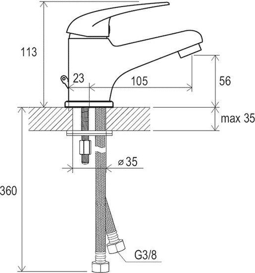 Смеситель Ravak Suzan-SN 012.00 [X070002]
