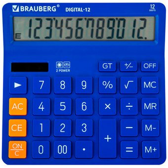 Калькулятор BRAUBERG Digital-12 272969 (синий)