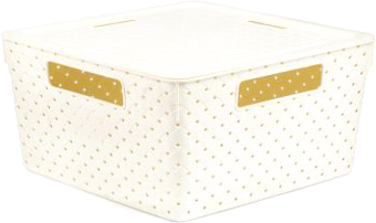 Коробка для хранения Violet Береста V6811126 (слоновая кость)