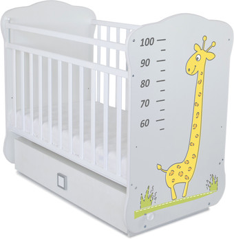 Классическая детская кроватка СКВ-Компани 4 Жираф 415001-2 (белый)