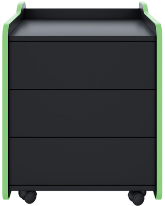 Тумба VMM Game Case 50 Black Green CS-2BKGN (черный/зеленый)