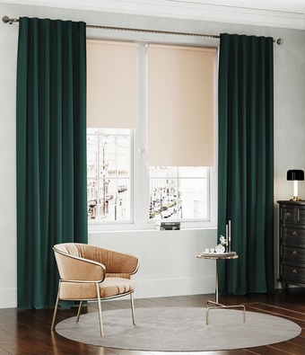 Штора Legrand Канвас 1.5x2.6 м (маренго)