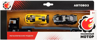 Автовоз Пламенный мотор С двумя машинами 870437