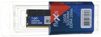 Оперативная память Flexis 16ГБ DDR4 SODIMM 2666 МГц FUS416G2666CL19