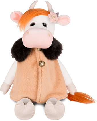 Классическая игрушка Maxitoys Luxury Коровка Глаша в бежевом пальто MT-MRT022013-28