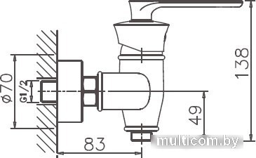 Смеситель Haiba HB20181-5 (золотой)