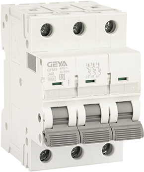 Выключатель автоматический GEYA GYM9 3P 40А D 6кА GYM93P40D