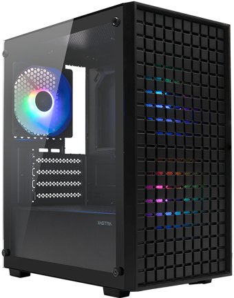 Корпус XASTRA A306M 3FRGB (черный)