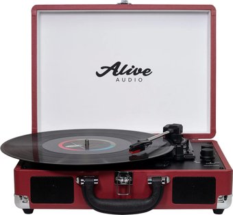 Виниловый проигрыватель Alive Audio Glam Cherry