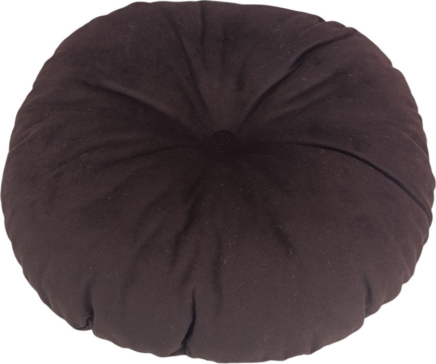 Декоративная подушка Sled Круглая 40x40x10 (шоколадный)