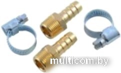 RockForce Штуцер пневмат нар рез 1/4" елочка 6 мм RF-MH04/04