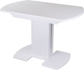 Обеденный стол Домотека Румба ПО 110/147x70 (белый/белый/05)