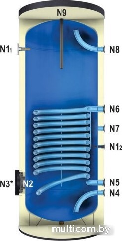 Бойлер косвенного нагрева Huch EnTEC TBA200 (с изоляцией)