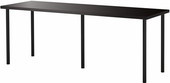 Письменный стол Ikea Линнмон/Адильс (черно-коричневый/черный) [992.468.09]