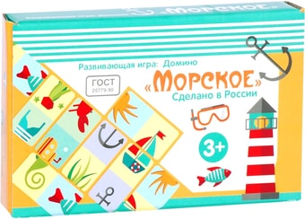 Развивающая игра Paremo Домино Морской мир PE120-32