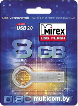 USB Flash Mirex ROUND KEY 8GB (13600-DVRROK08)