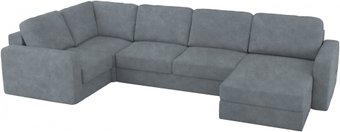 П-образный диван Mio Tesoro Aurora компл.3 правый (Kashemir 974 серый)