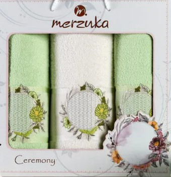 Набор полотенец Merzuka Ceremony 11777 (3 шт, фисташковый)