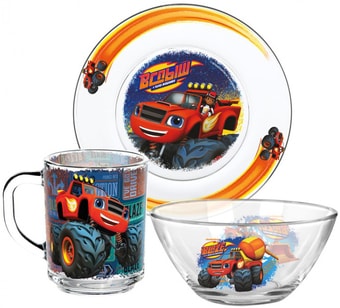 Набор для завтрака ND Play Вспыш и чудо-машинки Вспыш - Спецтехника 288805