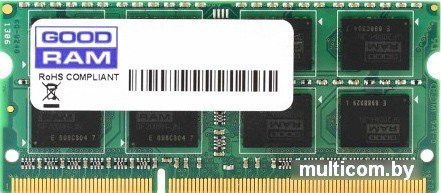 Оперативная память GOODRAM 4GB DDR3 SODIMM PS3-12800 GR1600S364L11/4G