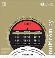 Струны для гитары D'Addario EJ-45C