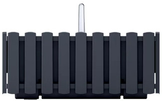 Вазон Prosperplast Boardee Fencycase W DDEF400W-S433 (антрацит)