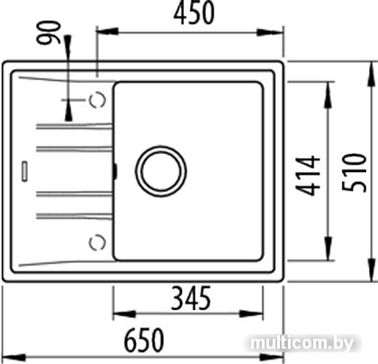Кухонная мойка TEKA Stone 45 S-TG 1B 1D 115330048 (темно-серый)