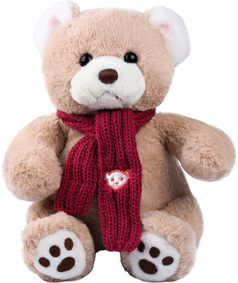 Классическая игрушка Milo Toys Little Friend Мишка с розовыми шарфом 9905636