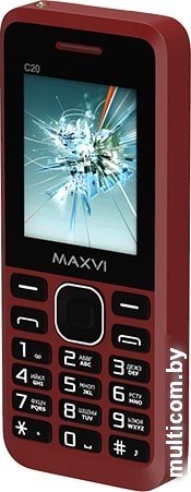Мобильный телефон Maxvi C20 (винный красный)