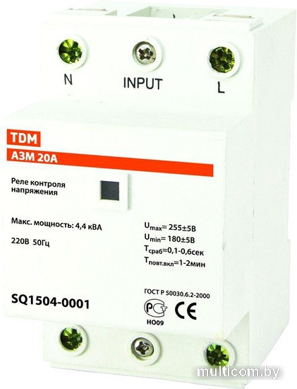 Реле напряжения TDM Electric SQ1504-0003