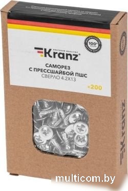 Саморез Kranz KR-01-3362-001 ПШС сверло 4,2х13мм (200 шт)
