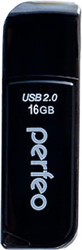 USB Flash Perfeo C10 16GB (черный) [PF-C10B016]