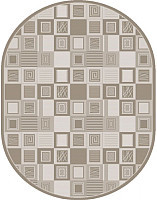 Ковер для жилой комнаты БелКа Флурлюкс Сизаль Овал 51304 50522 0.6x1.1м