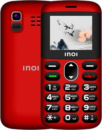 Телефон Inoi 148 Senior 4G (красный)