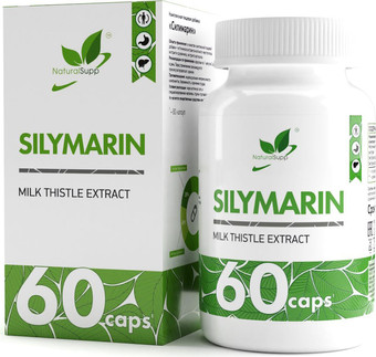 Витамины, минералы NaturalSupp Силимарин (Silymarin), 60 капсул