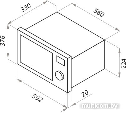 Микроволновая печь MAUNFELD JBMO.20.5ERBG