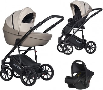 Универсальная коляска Riko Basic Pacco (3 в 1, 06 latte)