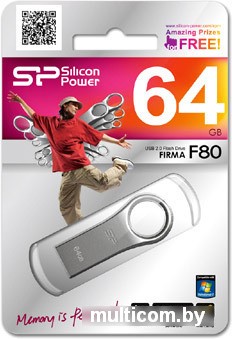 USB Flash Silicon-Power F80 64Gb (SP064GBUF2F80V1S)