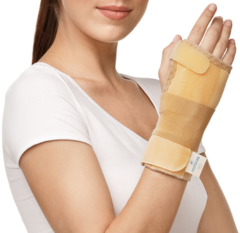 Ортез лучезапястный Польза На запястье с шиной 1411 (р.1, бежевый)