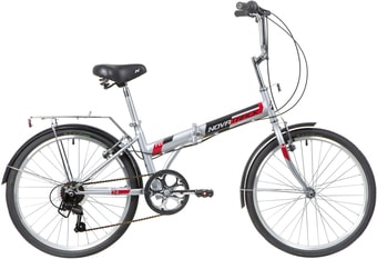 Велосипед Novatrack TG-24 Classic 6.0 NF 2020 (серый)