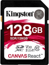 Карта памяти Kingston Canvas React SDR/128GB SDXC 128GB