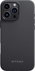 Чехол для телефона Pitaka Military-Grade для iPhone 16 Pro Max (черный)